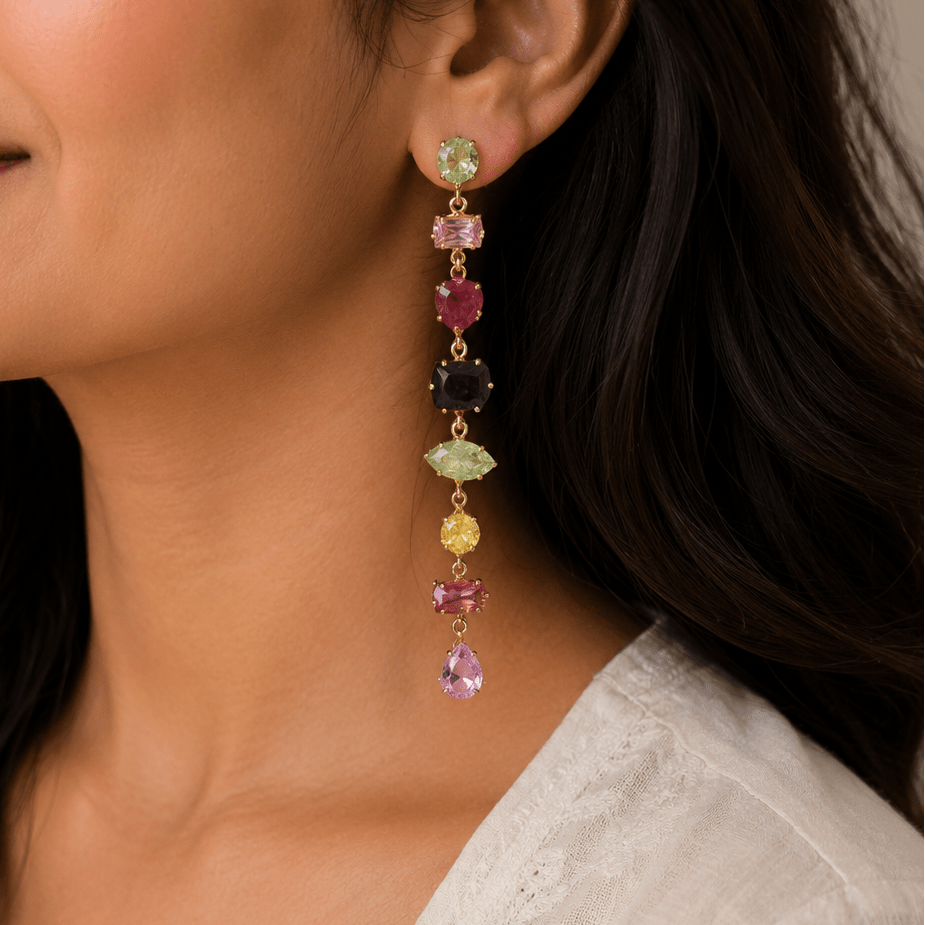 Candy Prism Drop Earrings - Zenee - Earrings