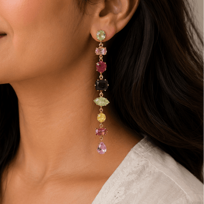 Candy Prism Drop Earrings - Zenee - Earrings