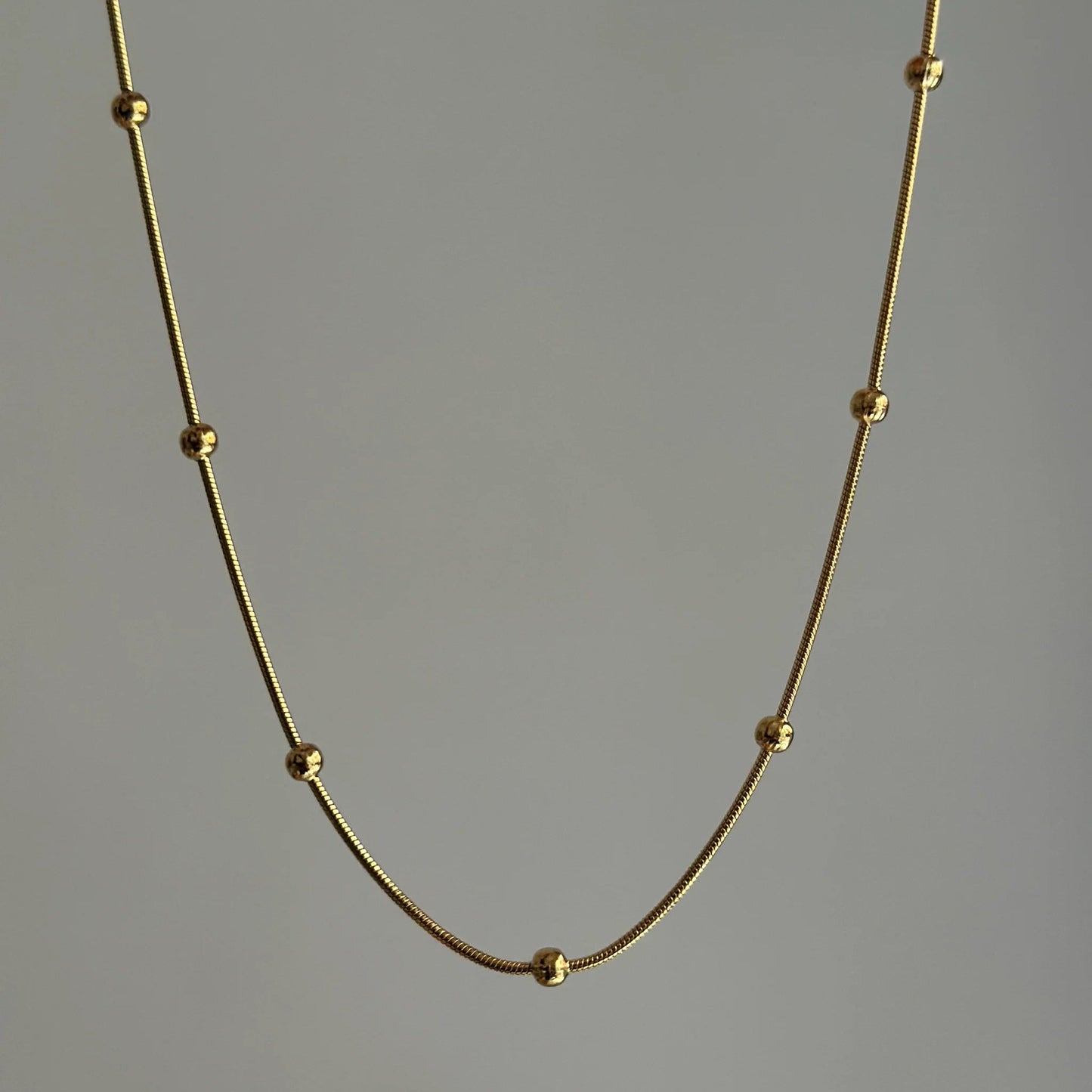 Celeste Beaded Snake Chain Necklace - Zenee - Necklaces
