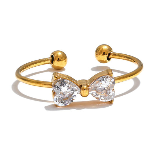 Celeste Bow Spark Ring - Zenee - Rings