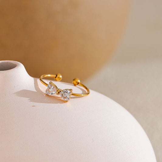Celeste Bow Spark Ring - Zenee - Rings