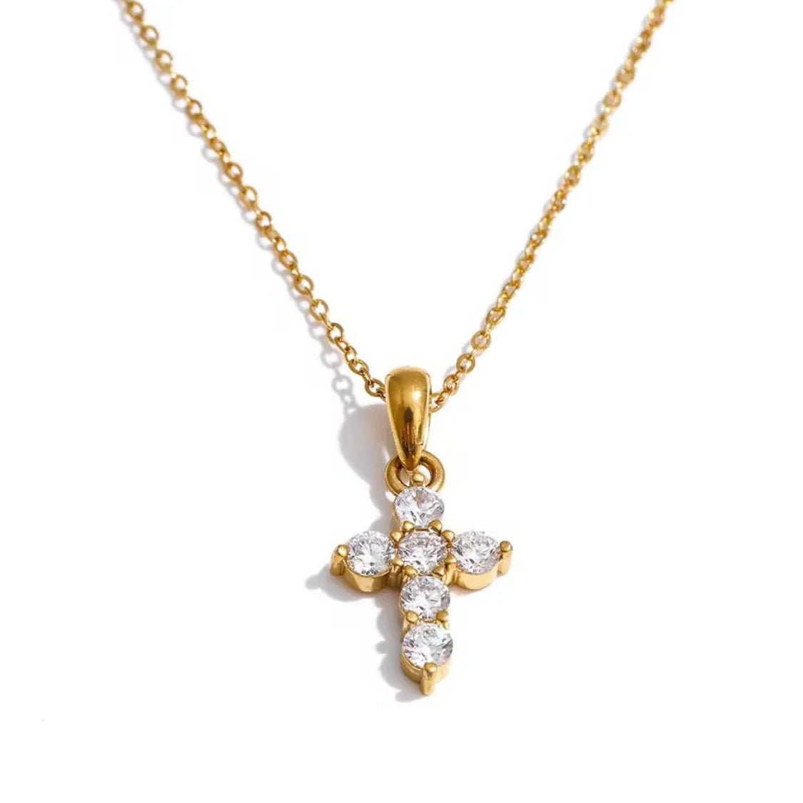 Celeste Cross Necklace - Zenee - Necklaces