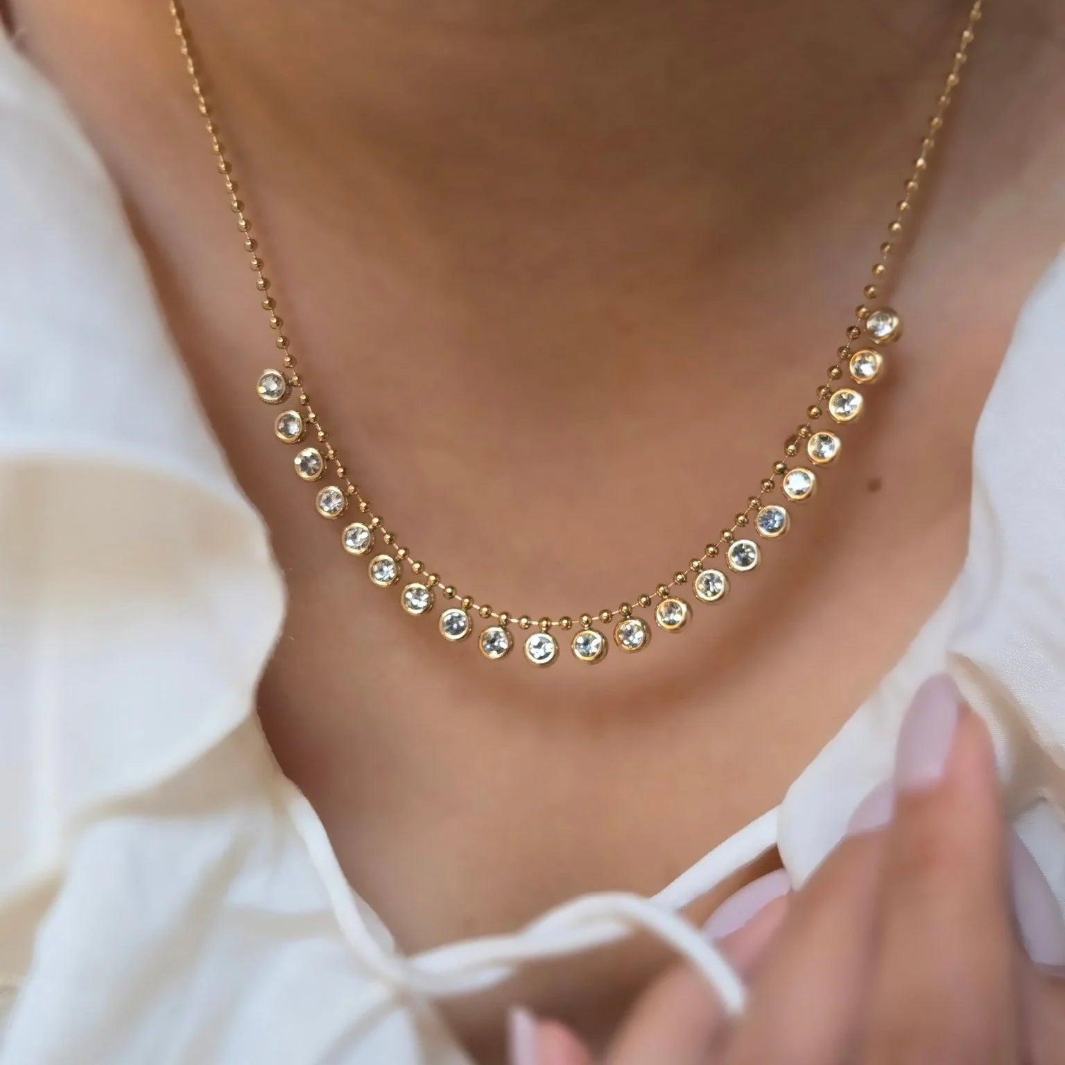 Celeste Drip Necklace - Zenee - Necklaces