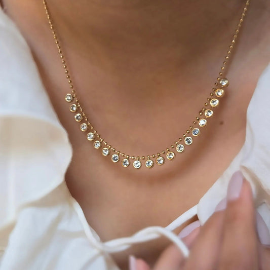 Celeste Drip Necklace - Zenee - Necklaces