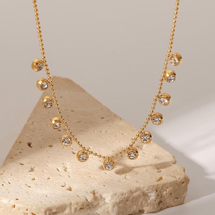 Celeste Drip Necklace - Zenee - Necklaces