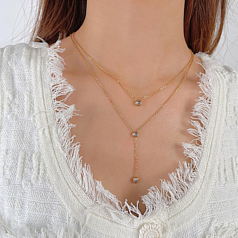 Celeste Drop Necklace - Zenee-Necklaces