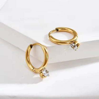 Celestia Charm Hoop Earrings - Zenee-Earrings
