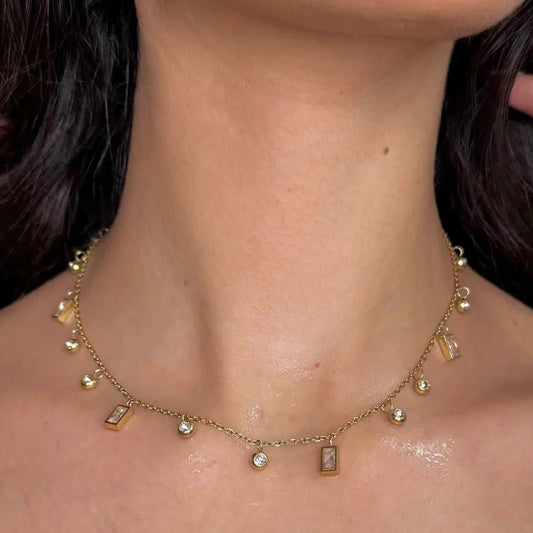 Celestia Charm Necklace - Zenee - Necklaces