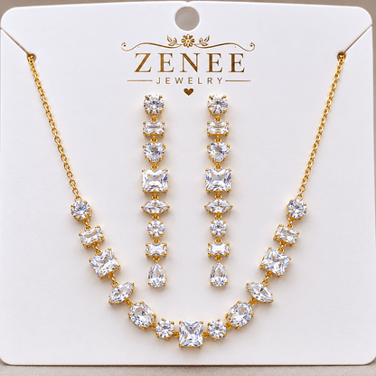 Celestia Crystal Jewelry Set - Zenee - Jewelry Sets