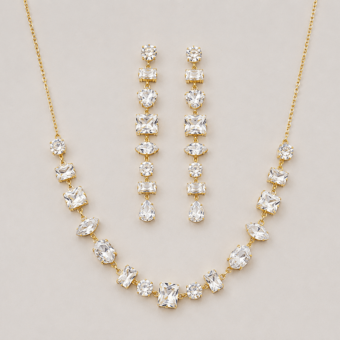 Celestia Crystal Jewelry Set - Zenee - Jewelry Sets