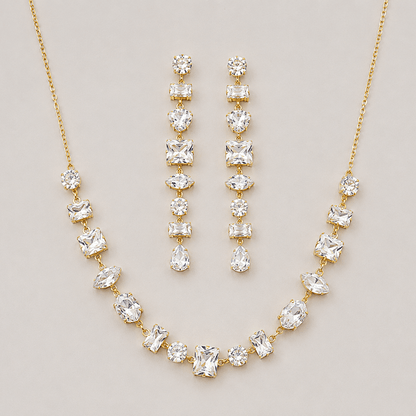 Celestia Crystal Jewelry Set - Zenee - Jewelry Sets