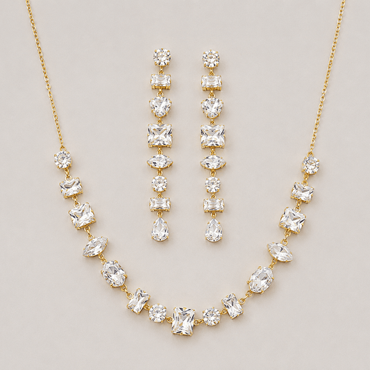 Celestia Crystal Jewelry Set - Zenee - Jewelry Sets