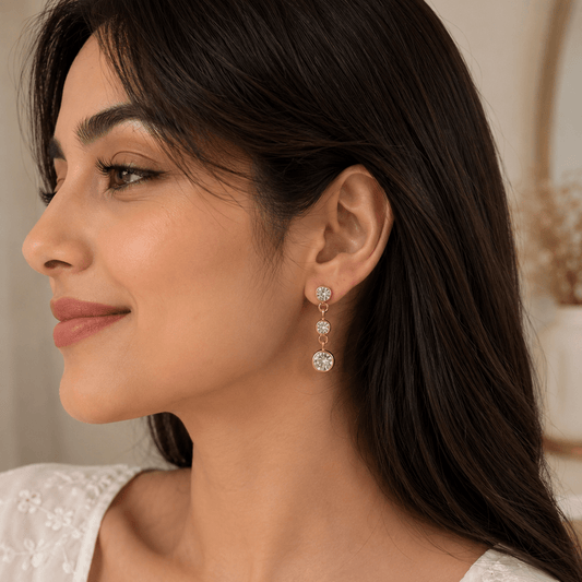 Celestia Drop Earrings - Zenee - Earrings