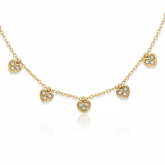 Celestia Heart Charm Necklace - Zenee - Necklaces