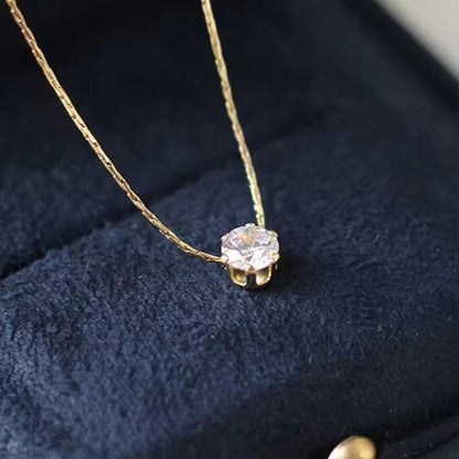 Celestia Solitaire Necklace - Zenee-Necklaces