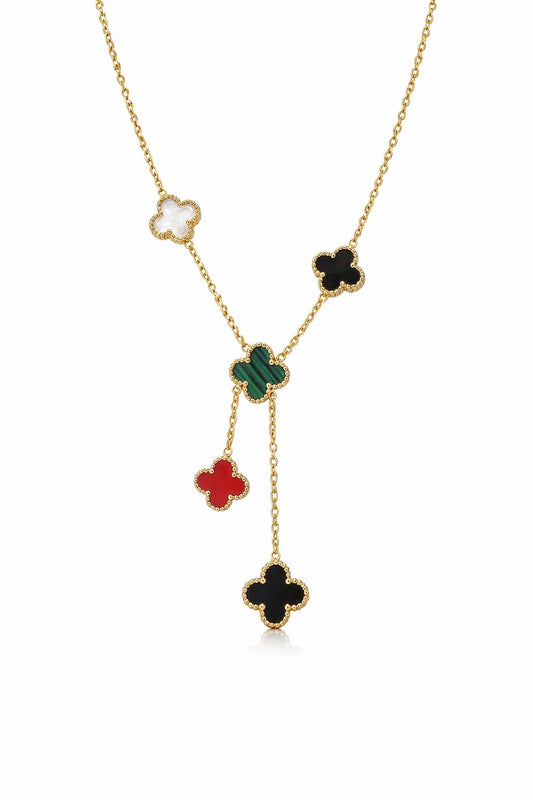Clover Cascade Necklace - Zenee - Necklaces