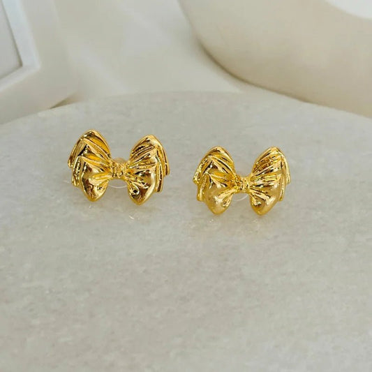 Colette Bow Stud Earrings - Zenee - Earrings