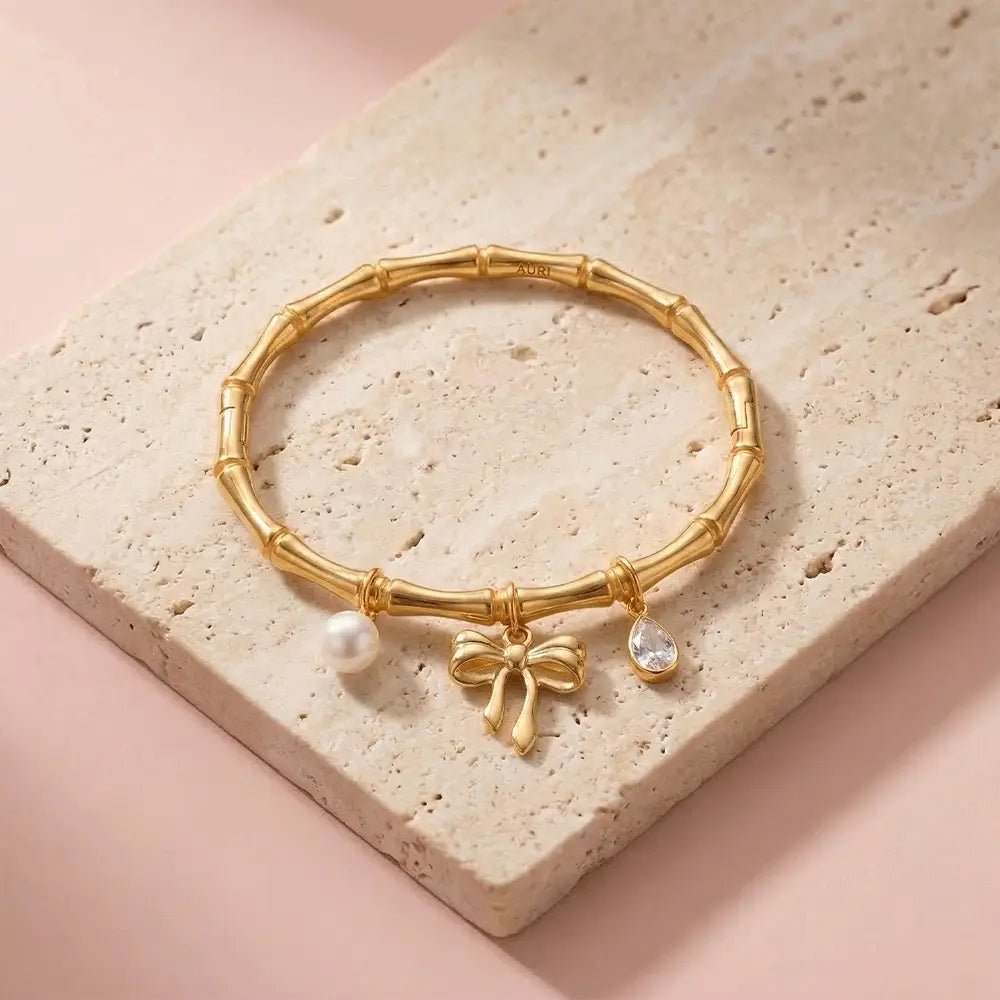 Coquette Charm Bangle - Zenee - Bracelets