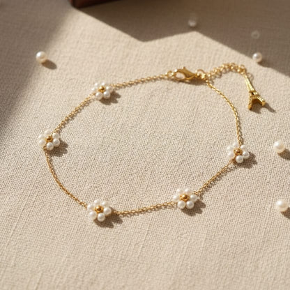 Daisy Pearl Bracelet - Zenee - Bracelets