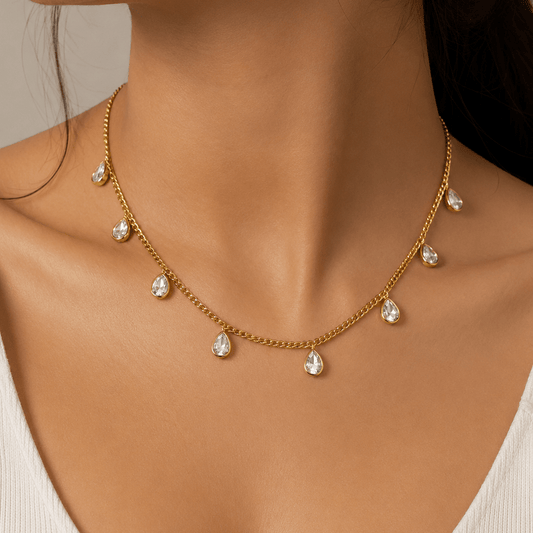 Dewdrop Dainty Necklace - Zenee - Necklaces