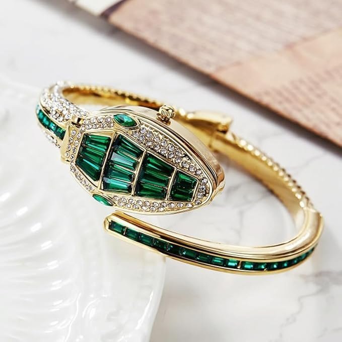 Emerald Serpente Luxe Watch - Zenee - Bracelets
