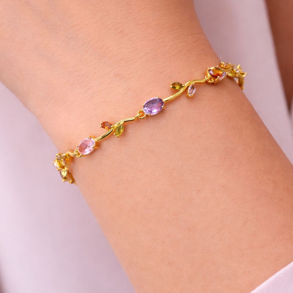 Flora Vine Charm Bracelet - Zenee - Bracelets