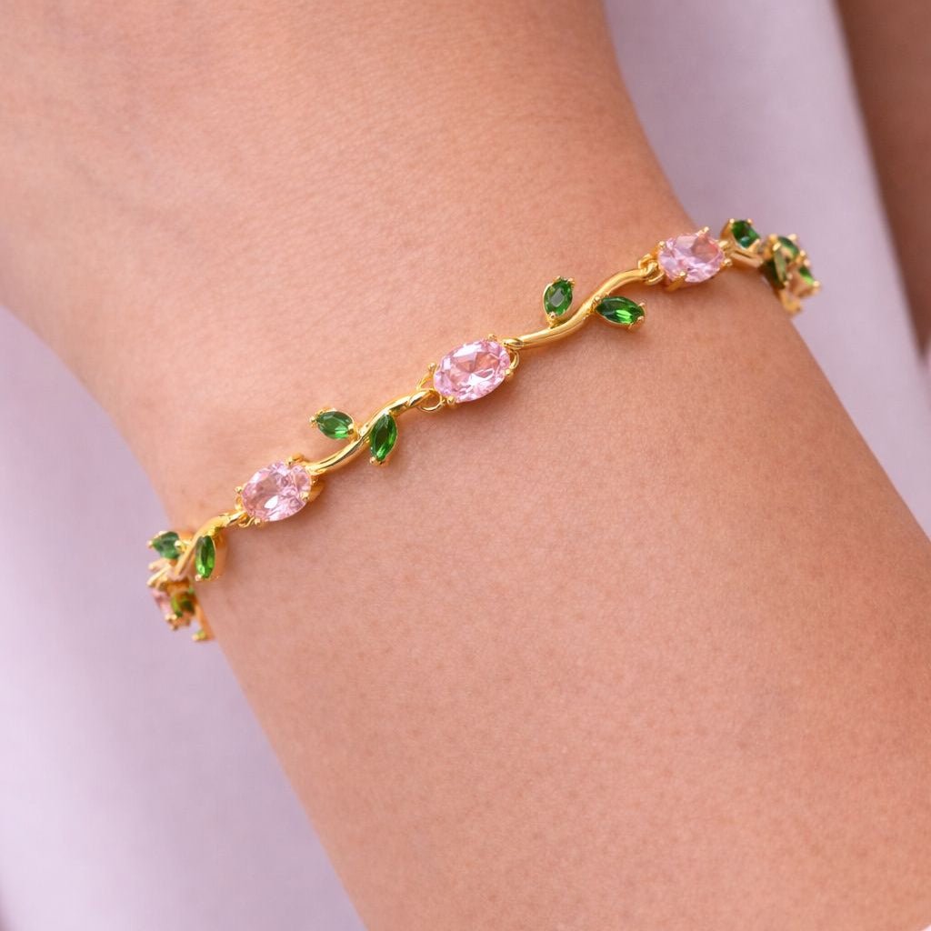 Flora Vine Charm Bracelet - Zenee - Bracelets