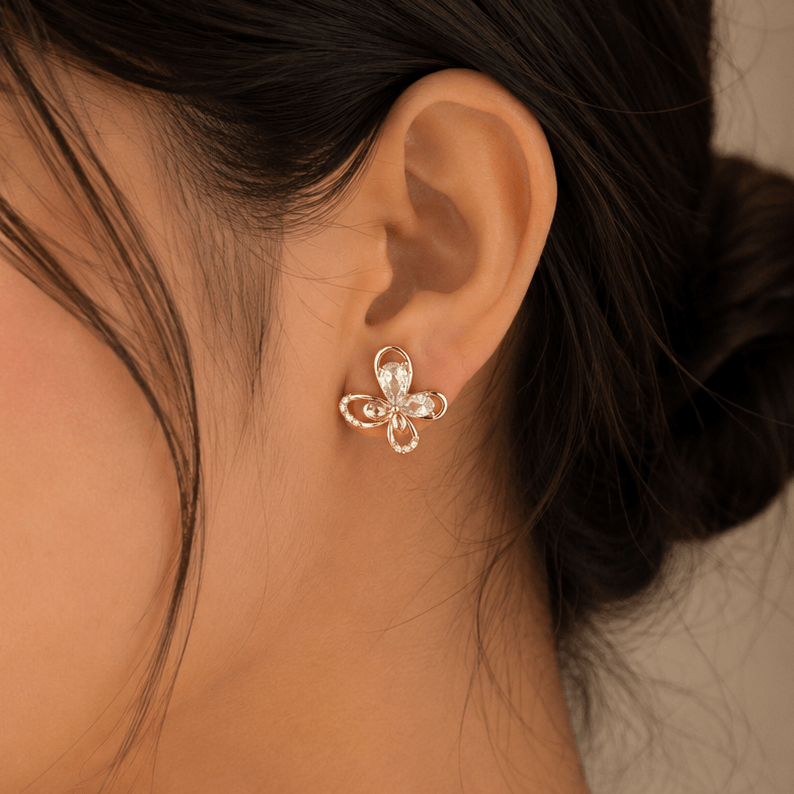 Flutter Glow Butterfly Earrings - Zenee - Earrings