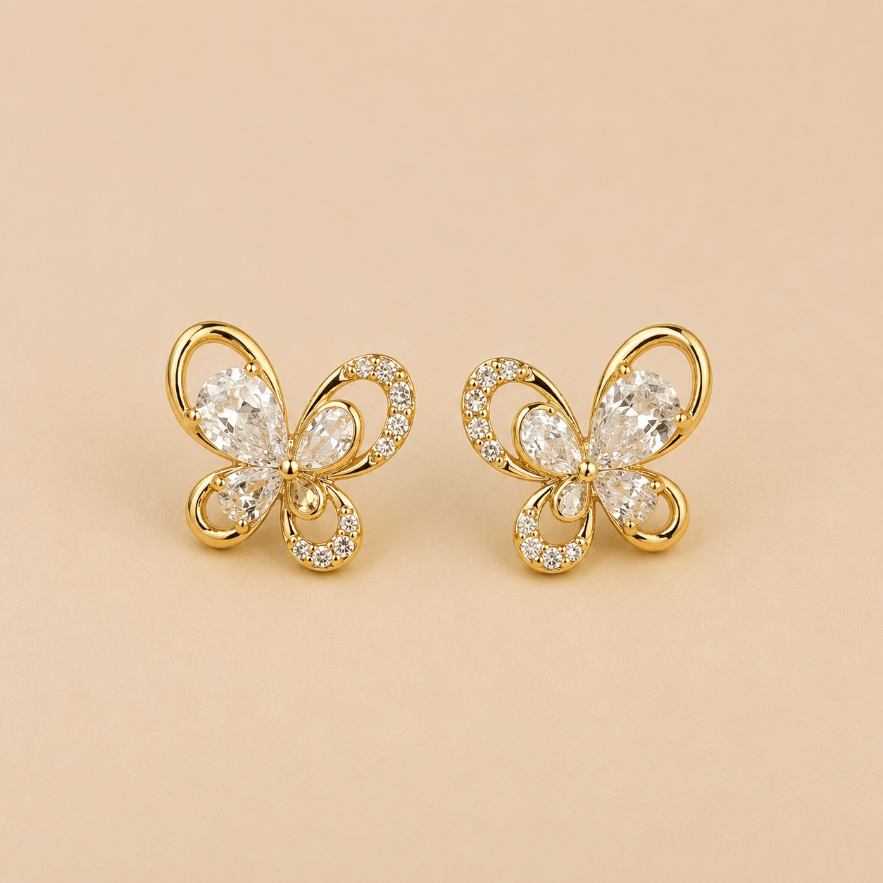Flutter Glow Butterfly Earrings - Zenee - Earrings