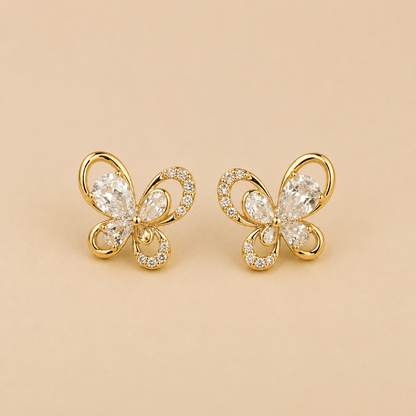 Flutter Glow Butterfly Earrings - Zenee - Earrings