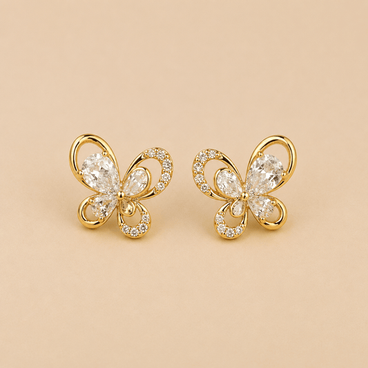 Flutter Glow Butterfly Earrings - Zenee - Earrings