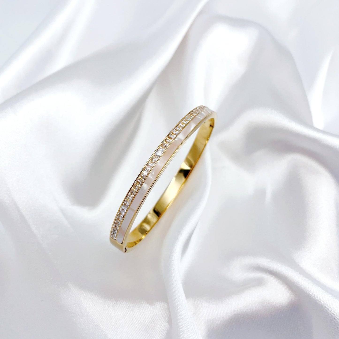 Ivora Crystal Bangle - Zenee - Bracelets