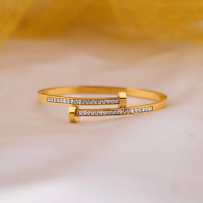 Linea Crystal Bangle - Zenee - Bracelets