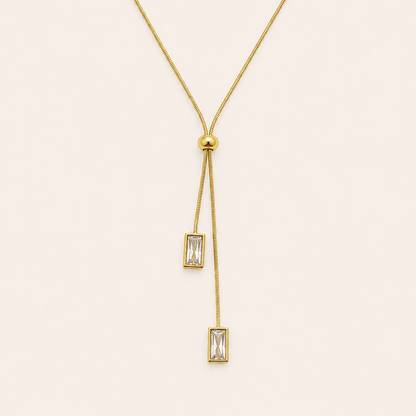 Liora Drop Slider Necklace - Zenee - Necklaces