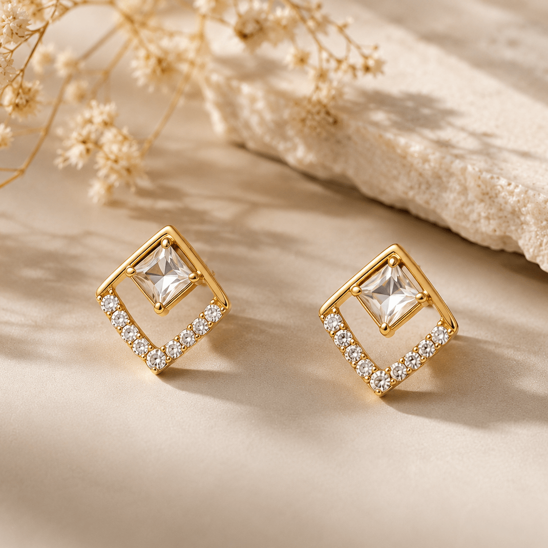 Liora Luxe Stud Earrings - Zenee - Earrings