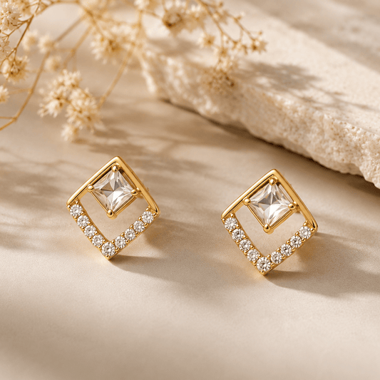 Liora Luxe Stud Earrings - Zenee - Earrings