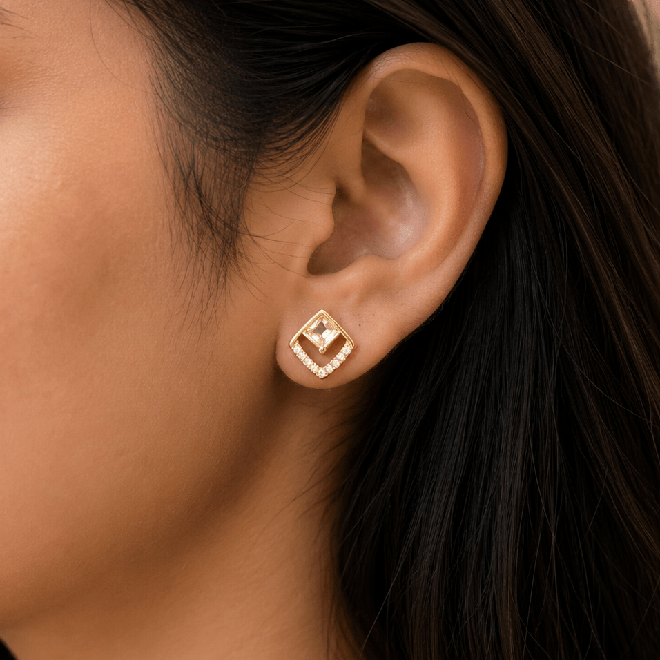Liora Luxe Stud Earrings - Zenee - Earrings