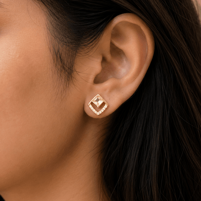 Liora Luxe Stud Earrings - Zenee - Earrings