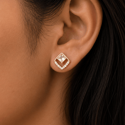 Liora Luxe Stud Earrings - Zenee - Earrings