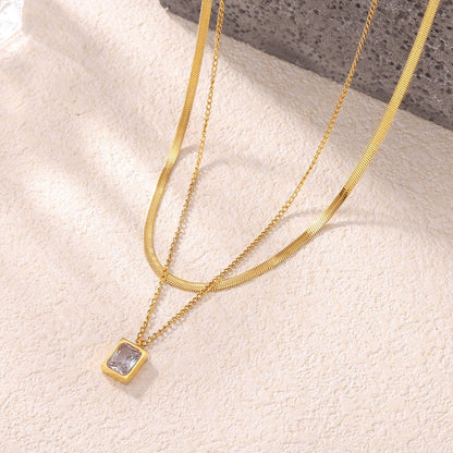 Lumière Layered Necklace Set - Zenee - Necklaces