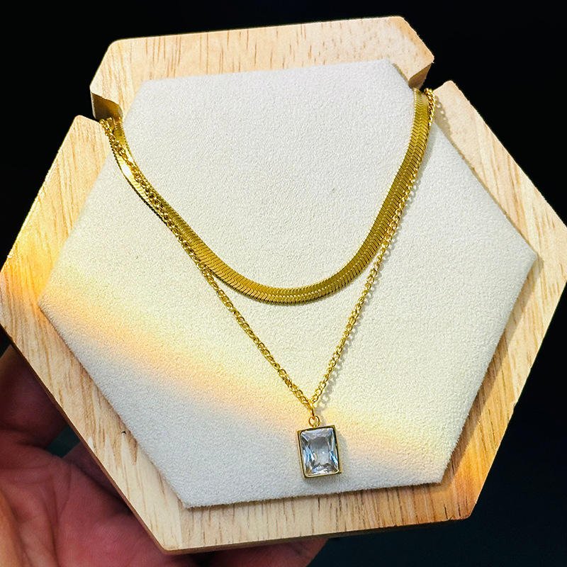 Lumière Layered Necklace Set - Zenee - Necklaces