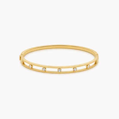 Luna Crystal Baby Bangle - Zenee - Bracelets