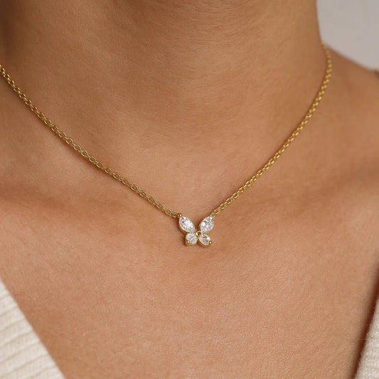Luna Flutter Necklace - Zenee-Necklaces