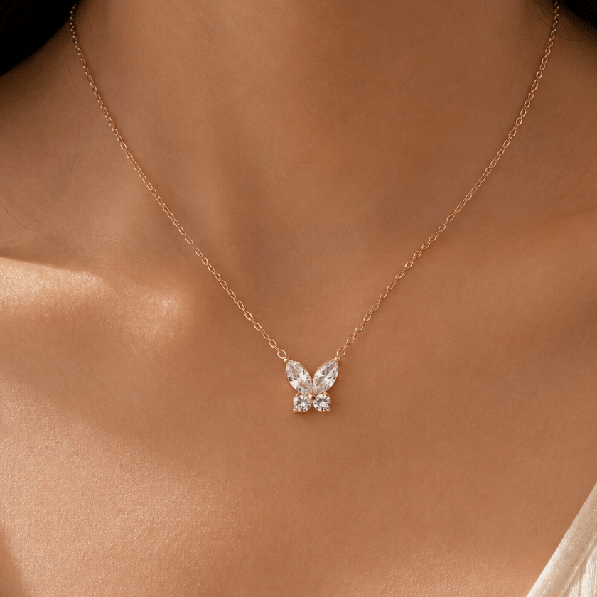 Luna Flutter Necklace - Zenee - Necklaces