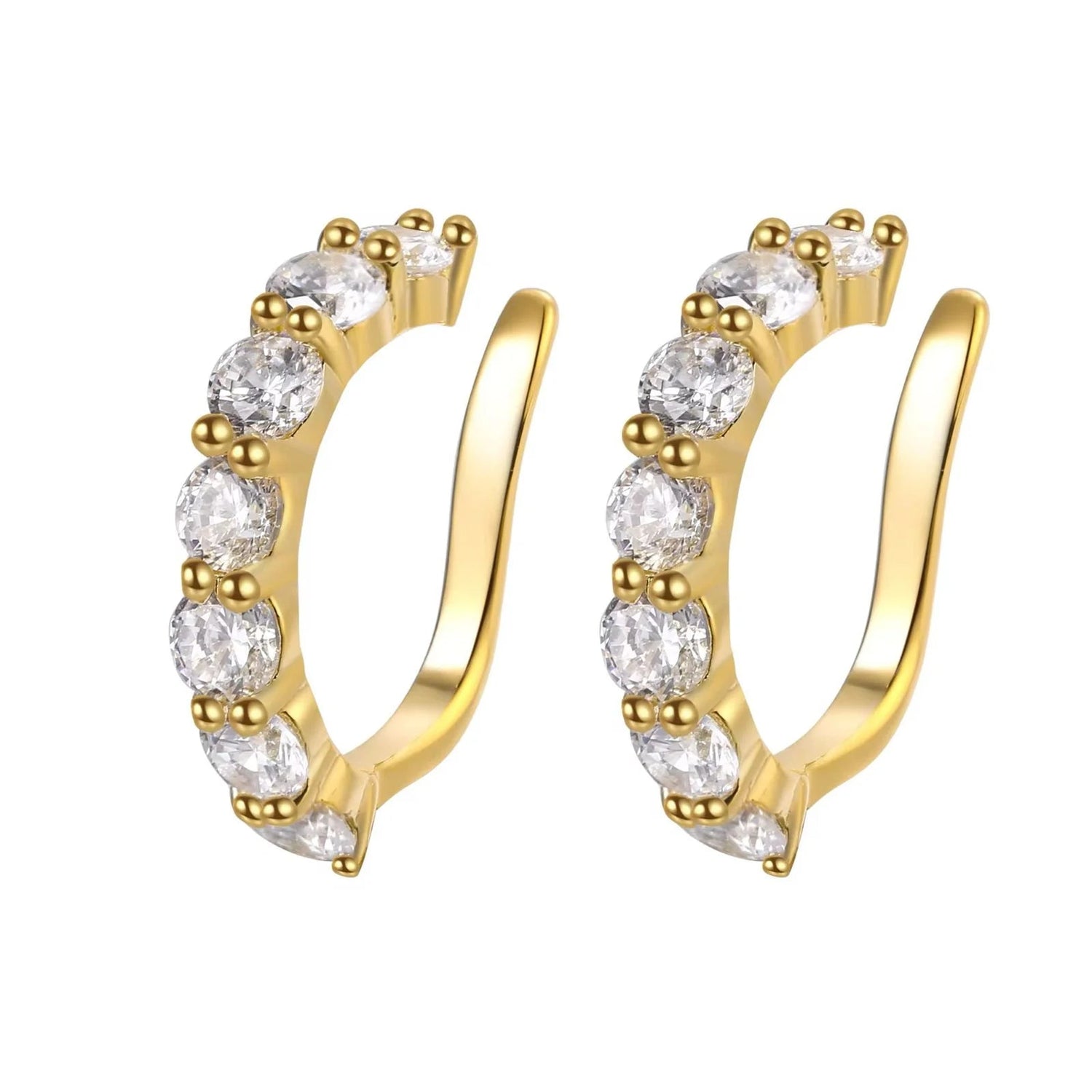 Luna Spark Ear Cuff - Zenee-Earrings
