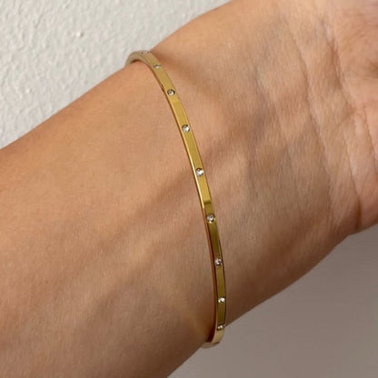 Lunara Dot Bangle - Zenee - Bracelets