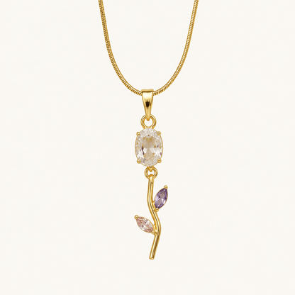Lunaria Vine Pendant Necklace - Zenee - Necklaces