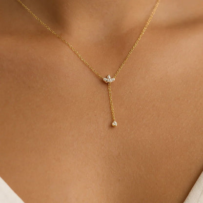 Lunéa Drop Necklace - Zenee - Necklaces