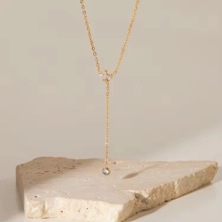 Lunéa Drop Necklace - Zenee - Necklaces