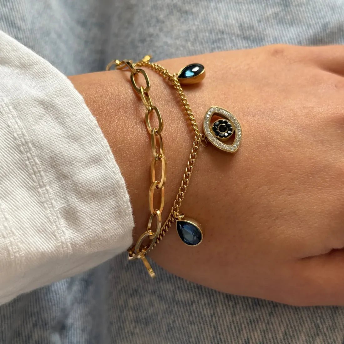 Mystic Eye Layered Bracelet - Zenee-Bracelets